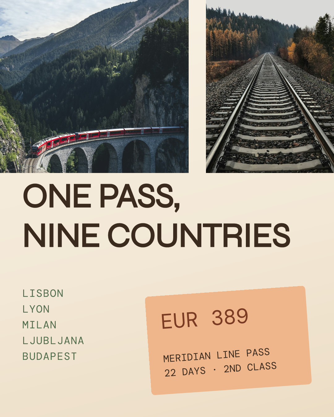 Nine Countries Rail Pass