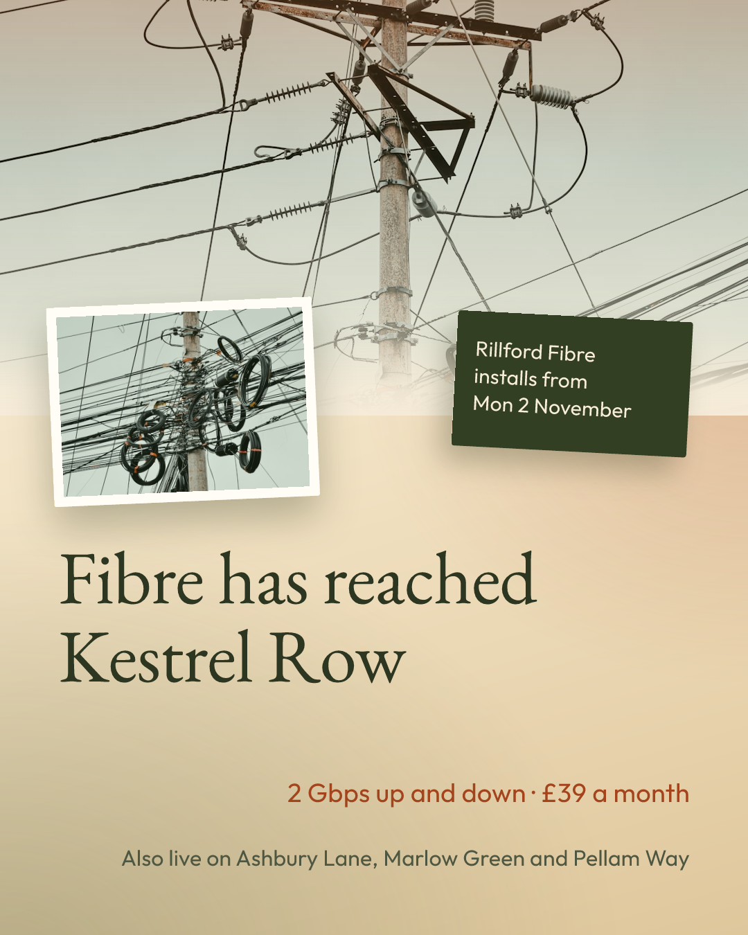 Fibre Internet Install Notice