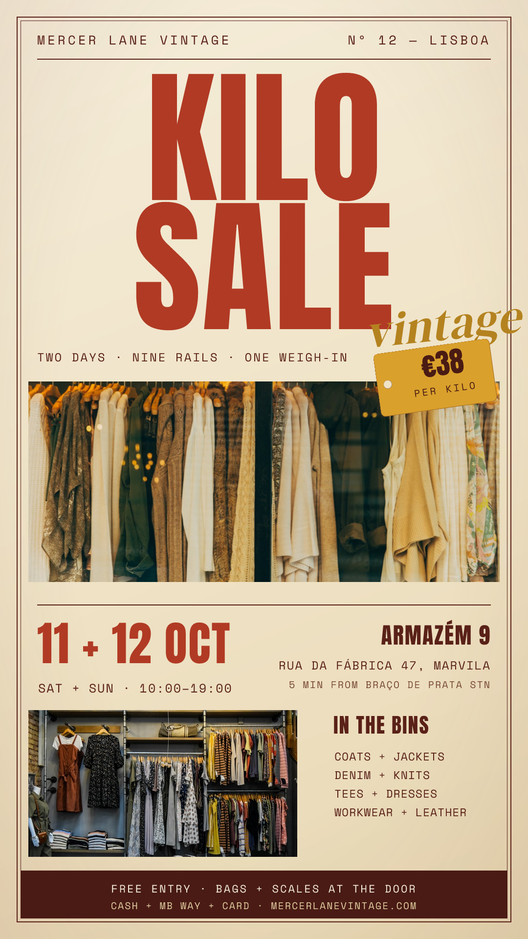 Vintage Kilo Sale Poster