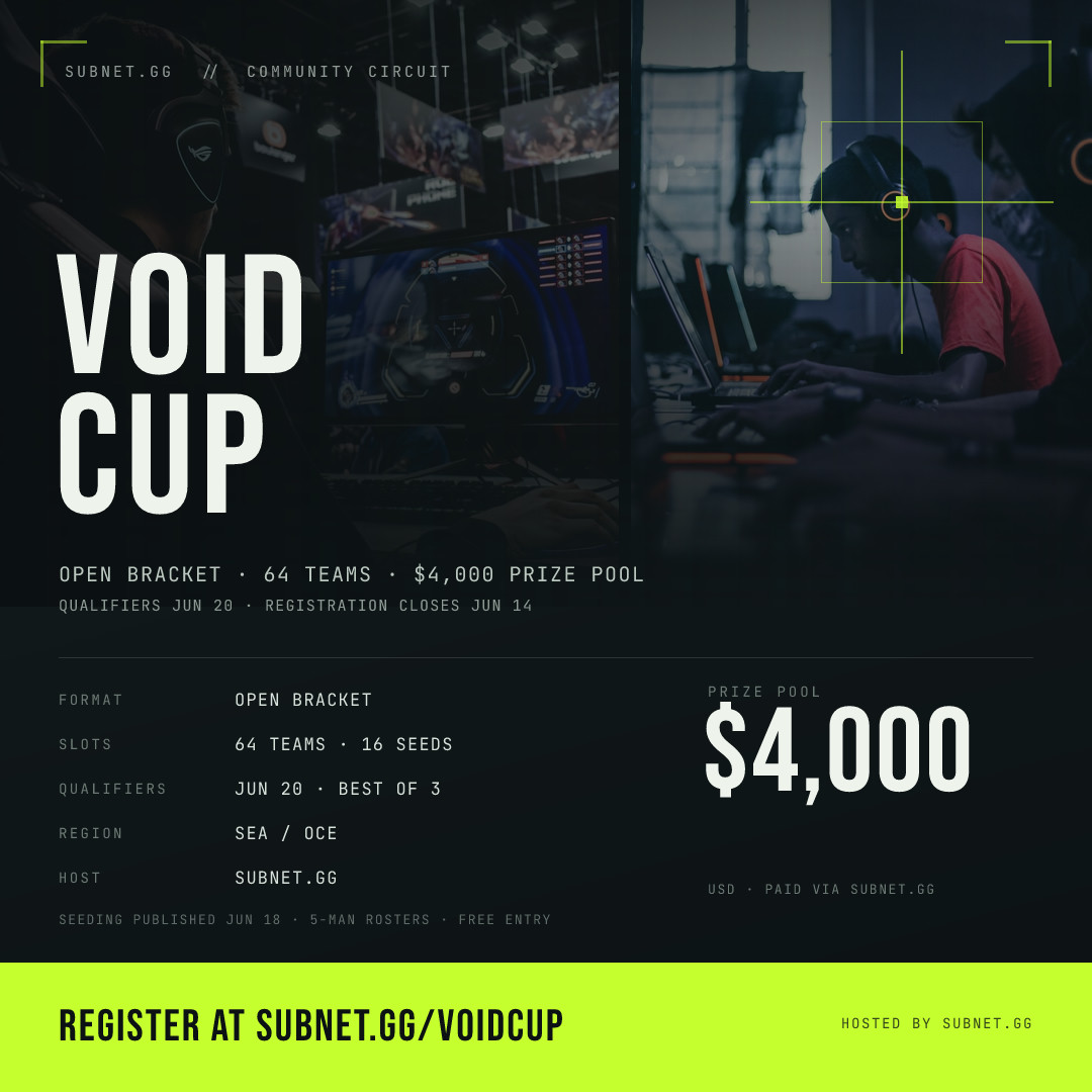 VOID CUP Open Bracket Post