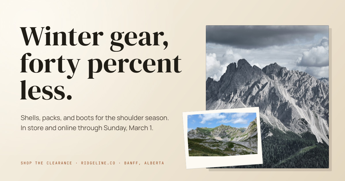 Ridgeline Winter Gear Clearance