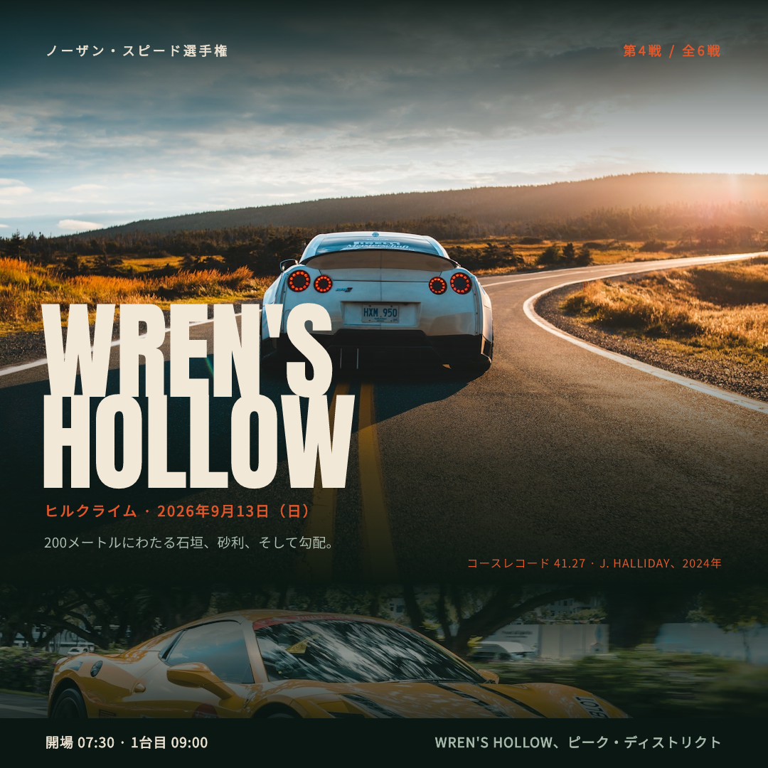Wren's Hollow ヒルクライムのポスター