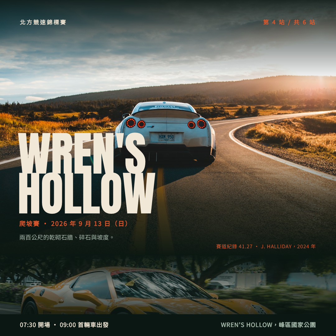 Wren's Hollow 爬坡賽海報