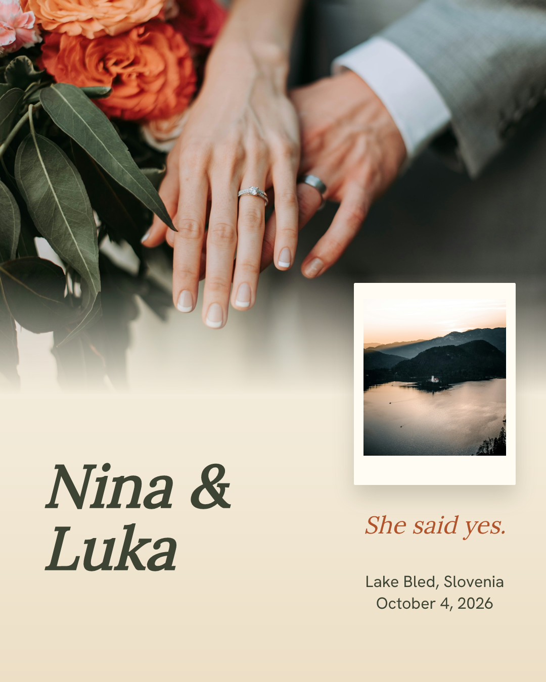 Lakeside Engagement Announcement