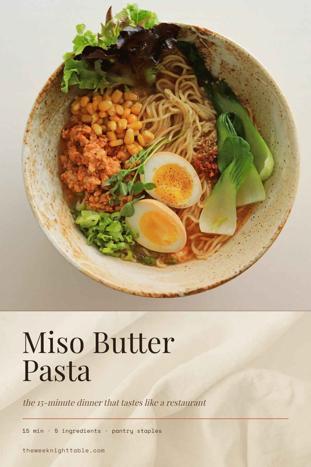 Weeknight Miso Butter Pasta